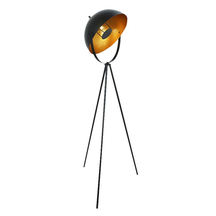 Lampadaire doré moderne, Brenna