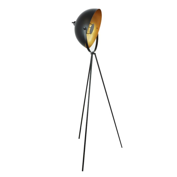 Lampadaire doré moderne, Brenna