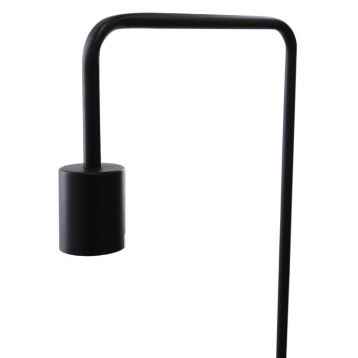 Lampadaire noir moderne, Carlos, avec interrupteur