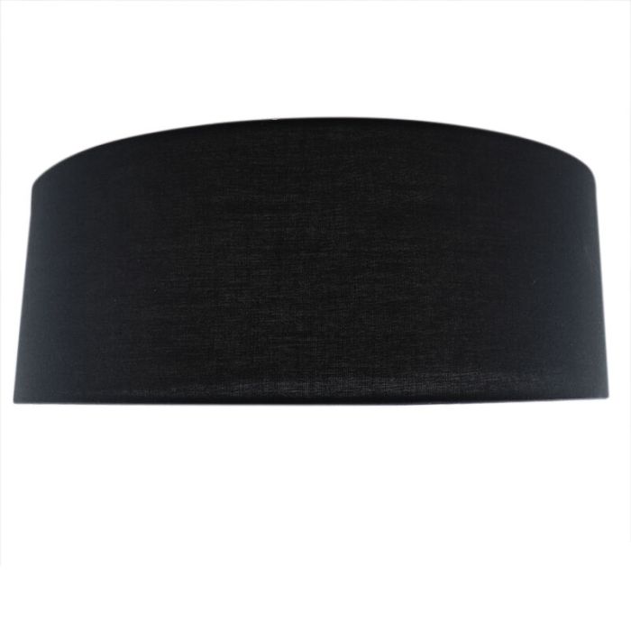 Lampe plafond noire en tissu, Mendy