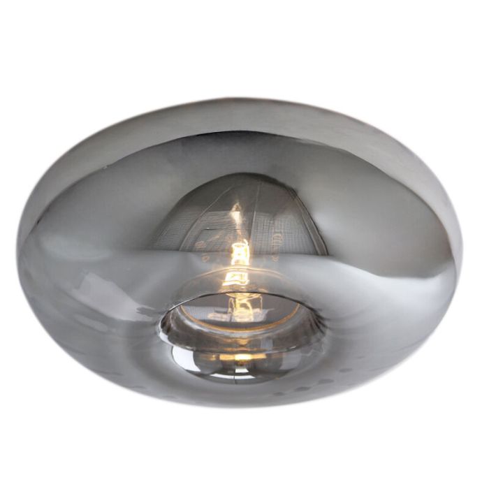 Lampe plafond grise design, Eve