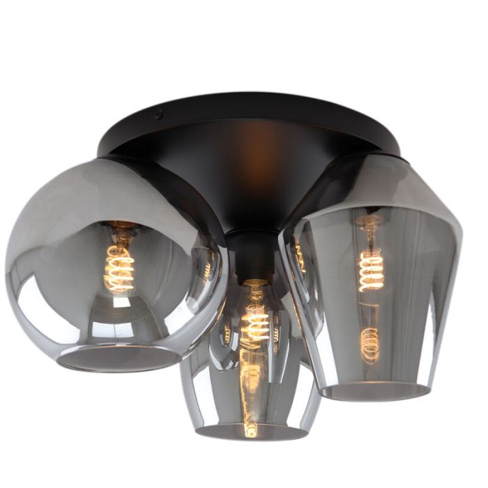 Plafonnier gris design, Lazaro