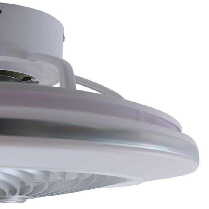 Ventilateur de plafond gris moderne, Hale, 40W, 3000K LED, avec télécommande