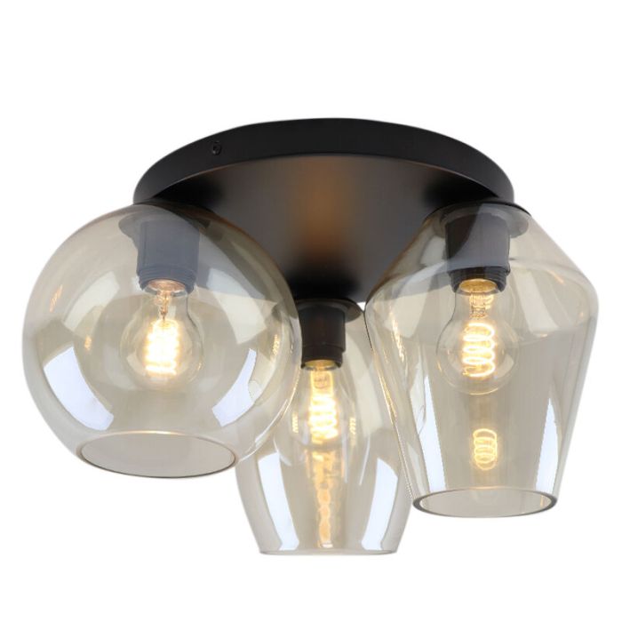 Plafonnier ambre design, Lazaro