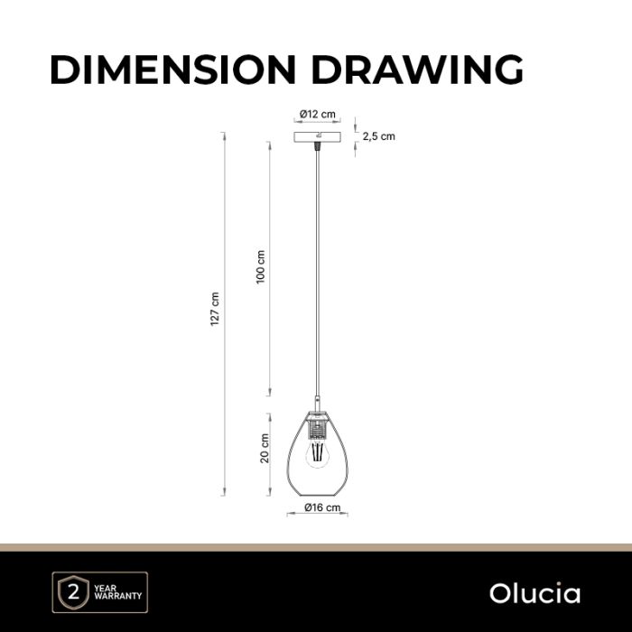 Suspension ambre design, Evito