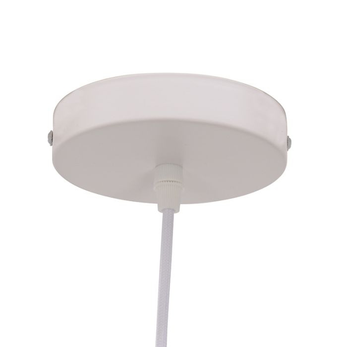 Suspension rose en tissu, Suzie
