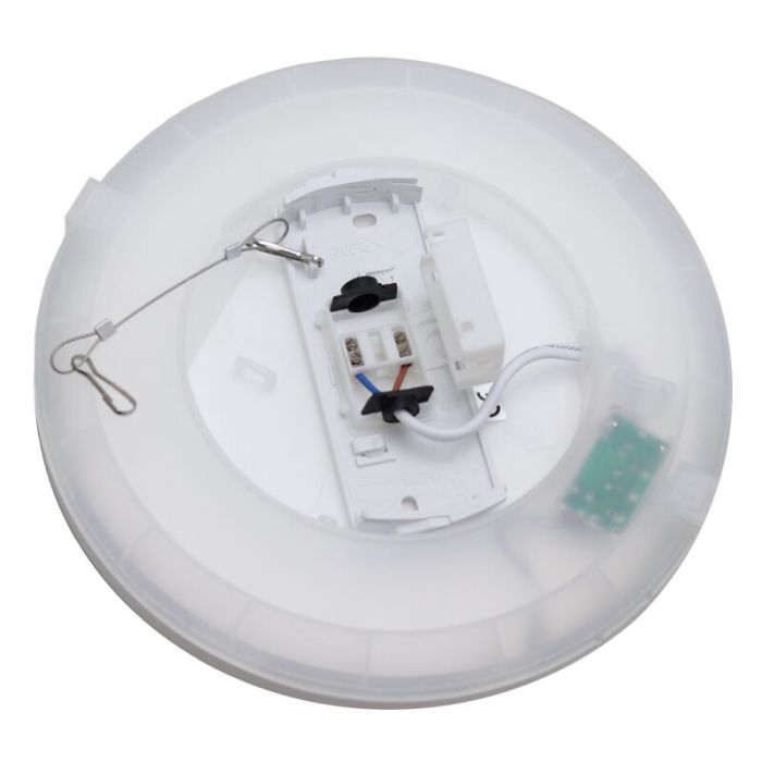 Plafonnier salle de bain blanc en plastique, Shivani, 8W, 3000K LED, IP44