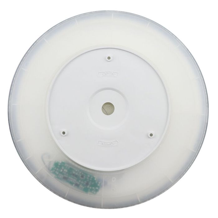 Lampe plafond blanche en plastique, Shona, 18W, 3000K LED, gradable en 3 étapes