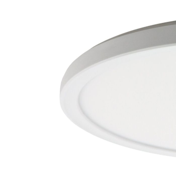 Lampe plafond blanche en plastique, Shona, 18W, 3000K LED, gradable en 3 étapes