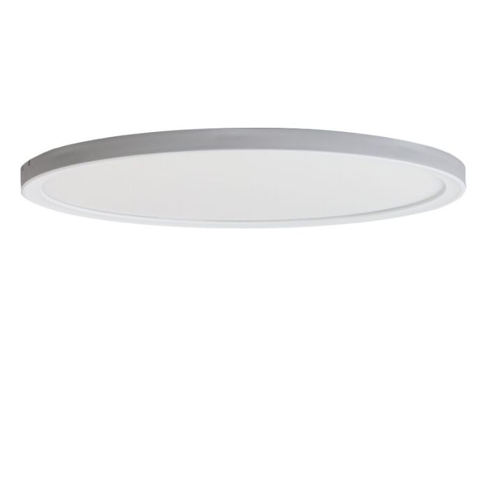 Lampe plafond blanche en plastique, Shona, 22W, 3000K LED, gradable en 3 étapes