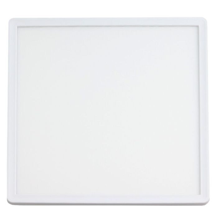 Lampe plafond blanche en plastique, Shona, 18W, 3000K LED, gradable en 3 étapes