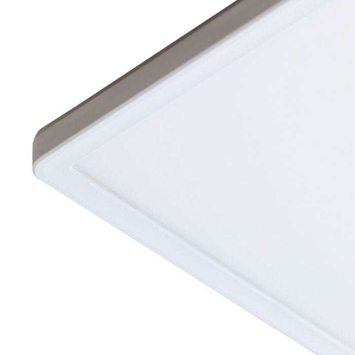 Lampe plafond blanche en plastique, Shona, 18W, 3000K LED, gradable en 3 étapes