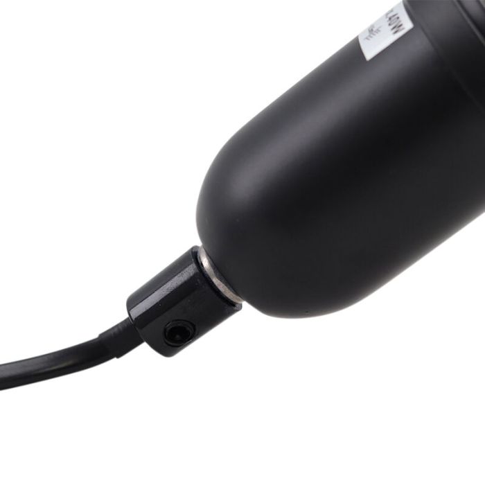 Lampe de table noire en métal, Gidon, avec interrupteur