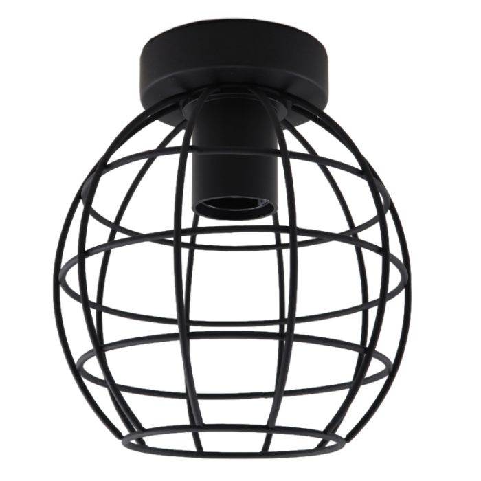 Lampe plafond noire industrielle, Jochem