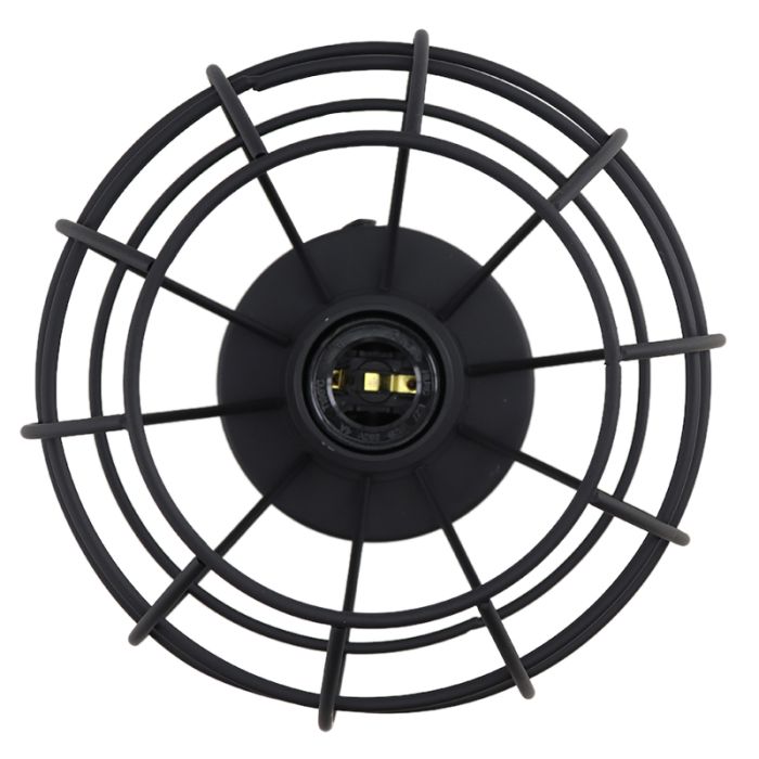 Lampe plafond noire industrielle, Jochem