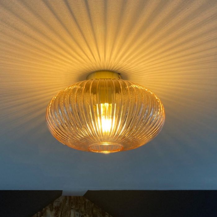 Lampe plafond rose design, Charlois