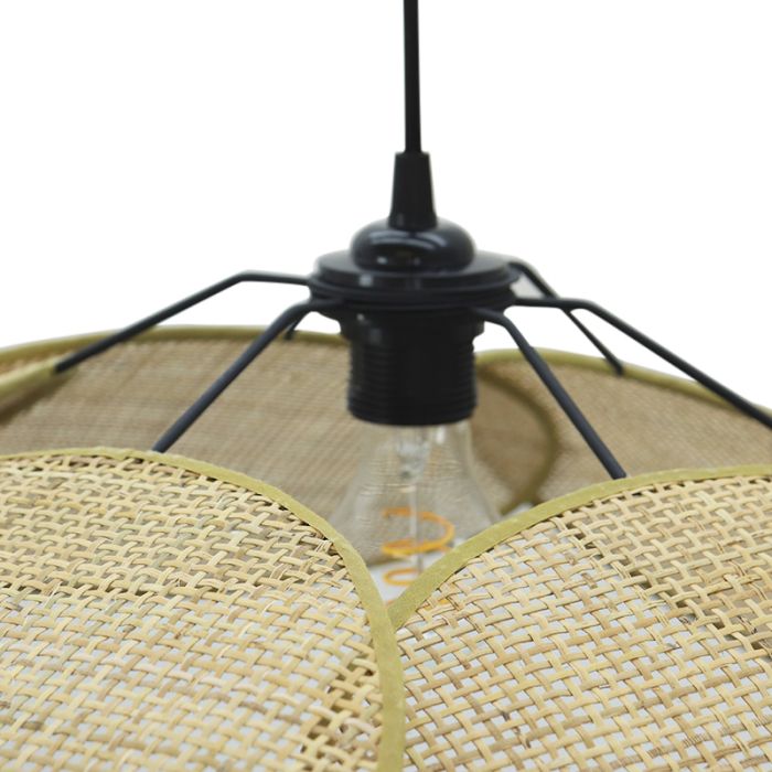 Suspension en rotin marronne, Rowen