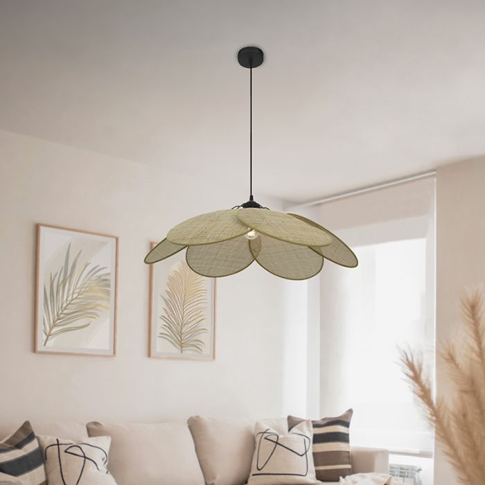 Suspension en rotin marronne, Rowen