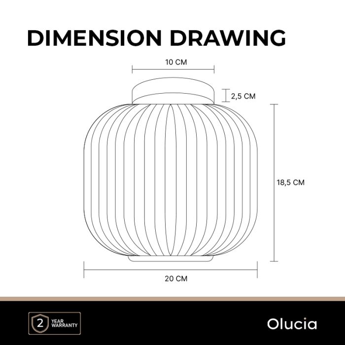 Plafonnier transparent design, Charlois
