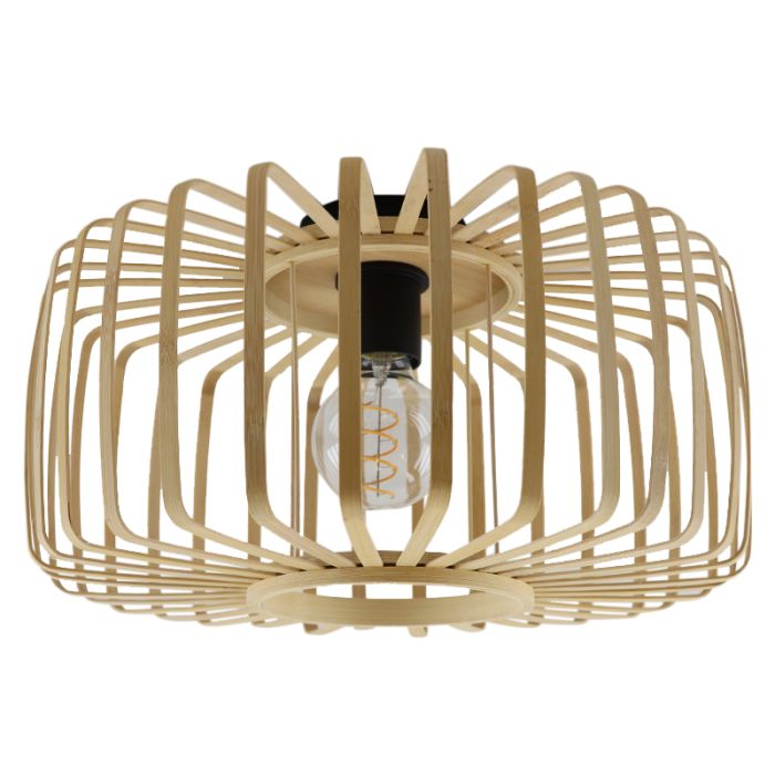Plafonnier en bambou marron, Tina