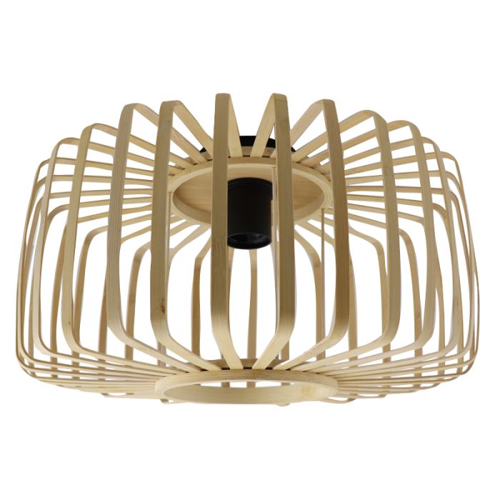 Plafonnier en bambou marron, Tina