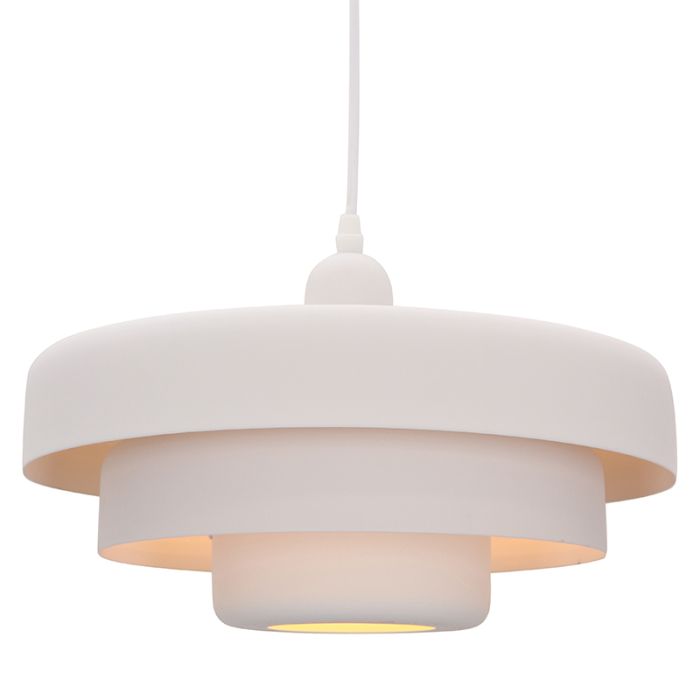 Suspension blanche moderne, Meredith
