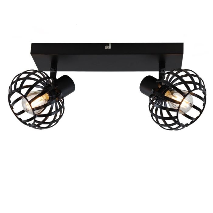 Spot plafond noir industriel, Lieve