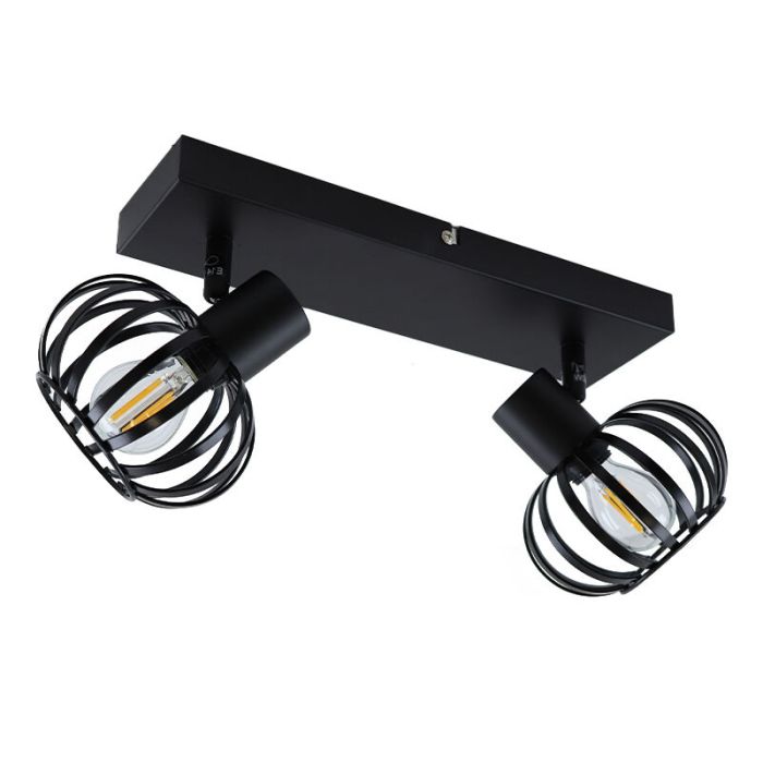 Spot plafond noir industriel, Lieve