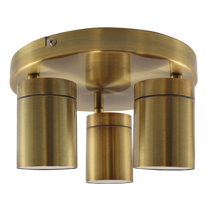 Plafonnier salle de bain laiton moderne, Ciara, IP44
