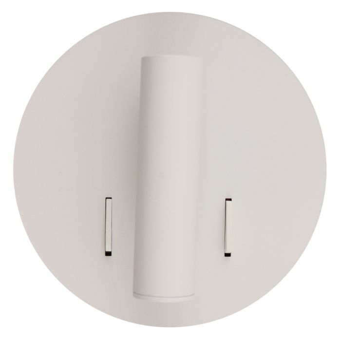 Applique murale blanche moderne, Alec, 9W, 3000K LED, avec interrupteur