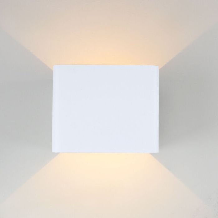 Applique up and down blanche rechargeable, Dion, 1W, 2700K LED, IP44, capteur de mouvement