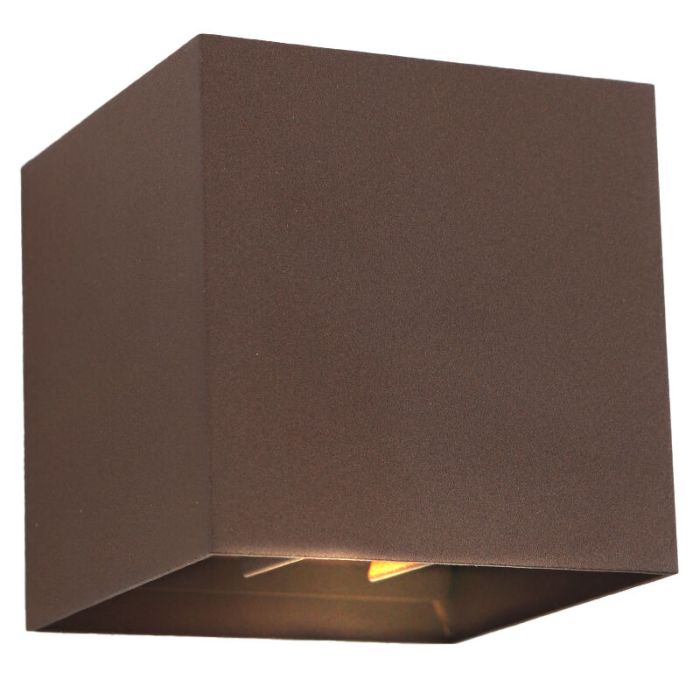 Applique up and down couleur rouille moderne, Dion, IP65