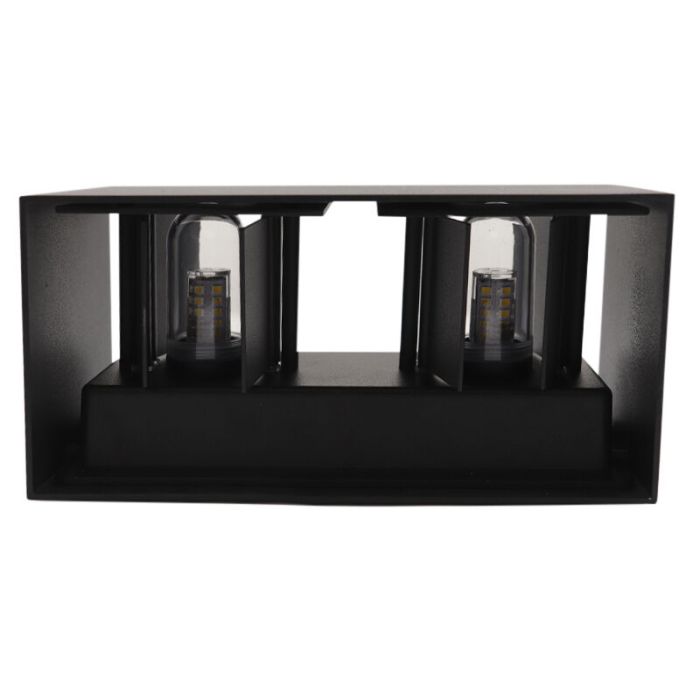 Applique up and down noire moderne, Dion, IP65