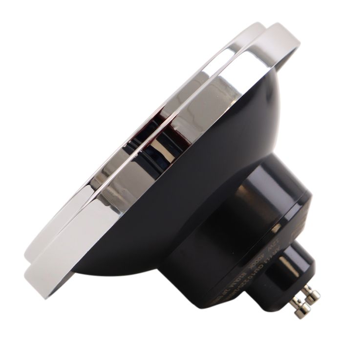 Olucia ampoule LED GU10 (AR111) gradable Clint, noir, 12W, 4000K