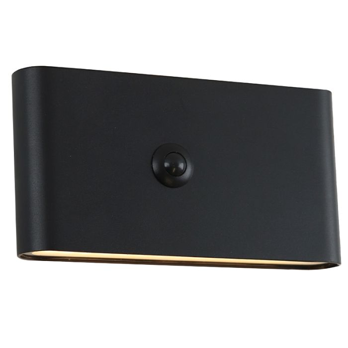 Applique murale rechargeable noire moderne, Rodigo, 1W, 3000K LED, IP44