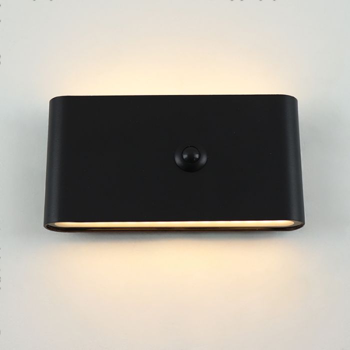 Applique murale rechargeable noire moderne, Rodigo, 1W, 3000K LED, IP44