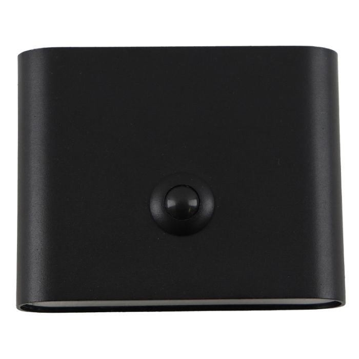 Applique murale rechargeable noire moderne, Rodigo, 1W, 3000K LED, IP44