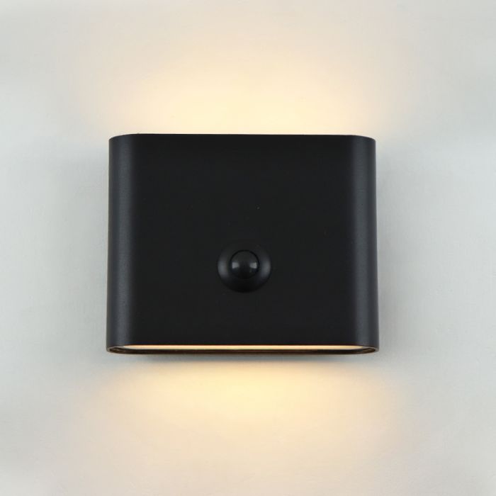Applique murale rechargeable noire moderne, Rodigo, 1W, 3000K LED, IP44
