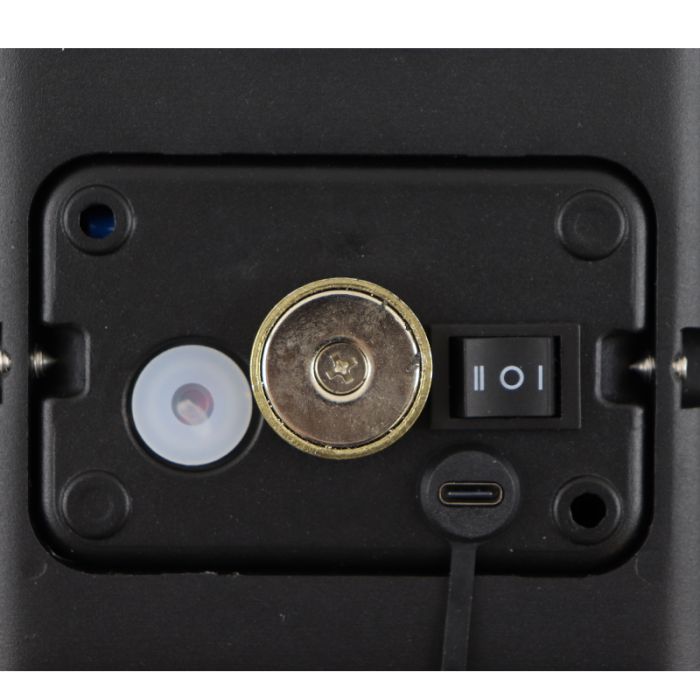 Applique murale rechargeable noire moderne, Rodigo, 1W, 3000K LED, IP44