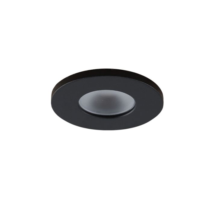 Spot encastré veranda noir Dico, IP65, gradable