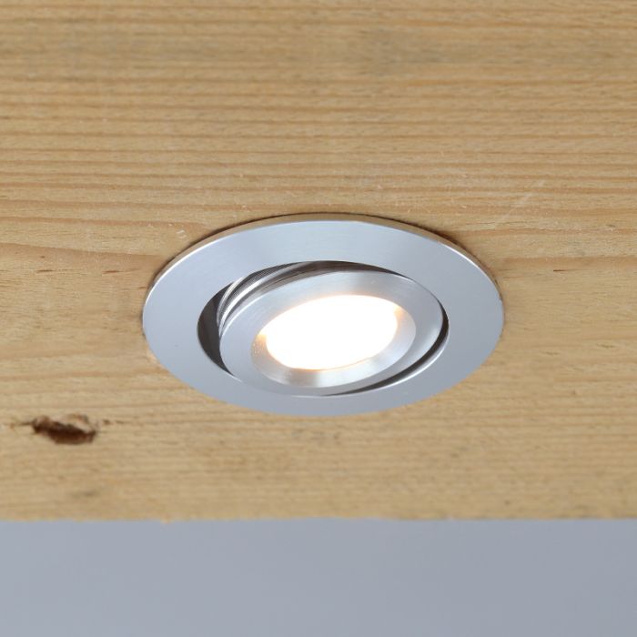Rona spot encastré veranda orientable, IP44, gradable, chromé