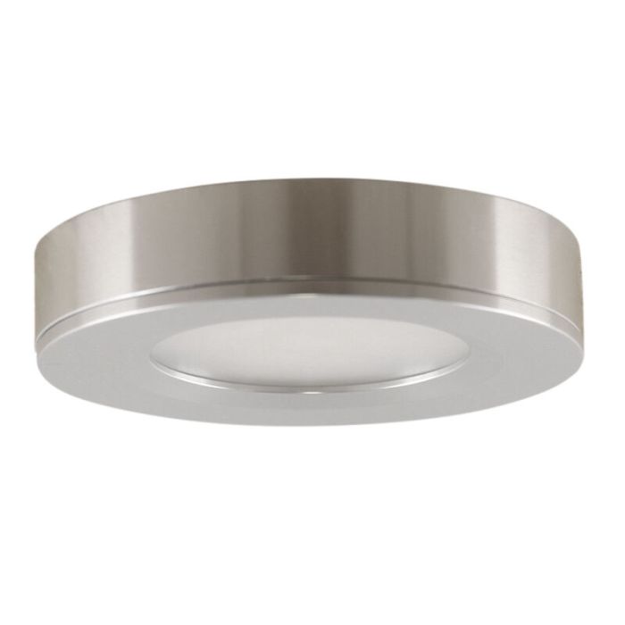 Lampe ronde sous placard de cuisine, argent