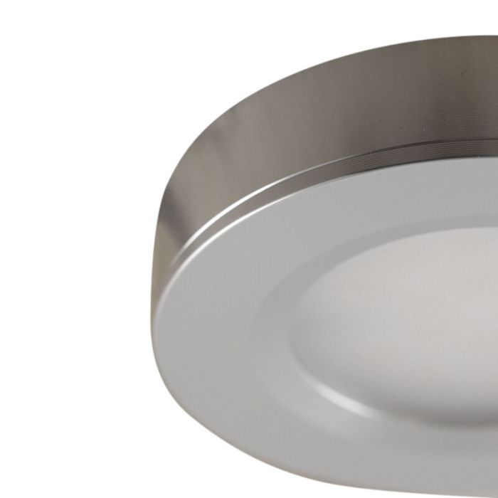 Lampe ronde sous placard de cuisine, argent