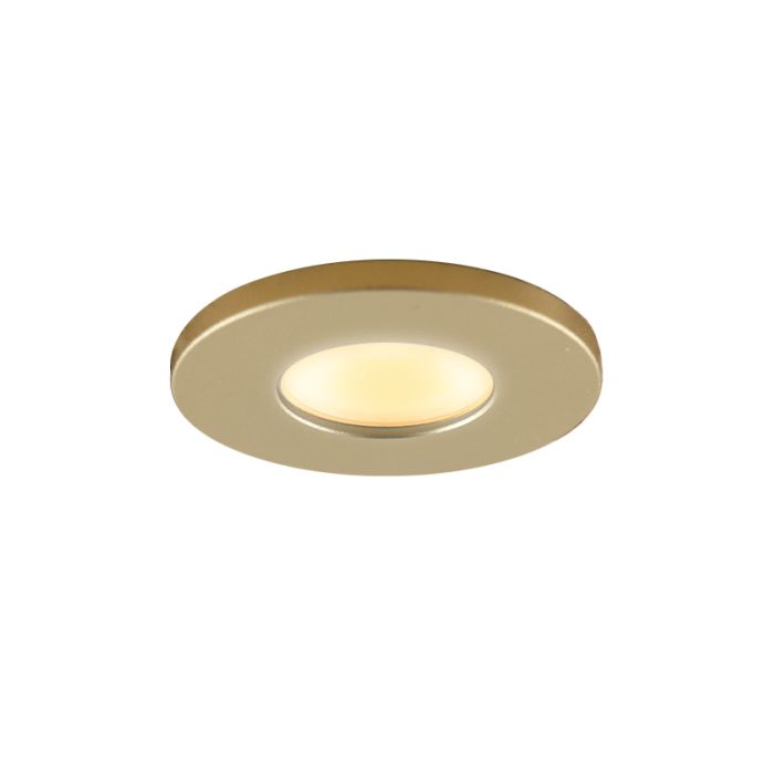 Spot encastré veranda de coleur laiton Dico, IP65, gradable