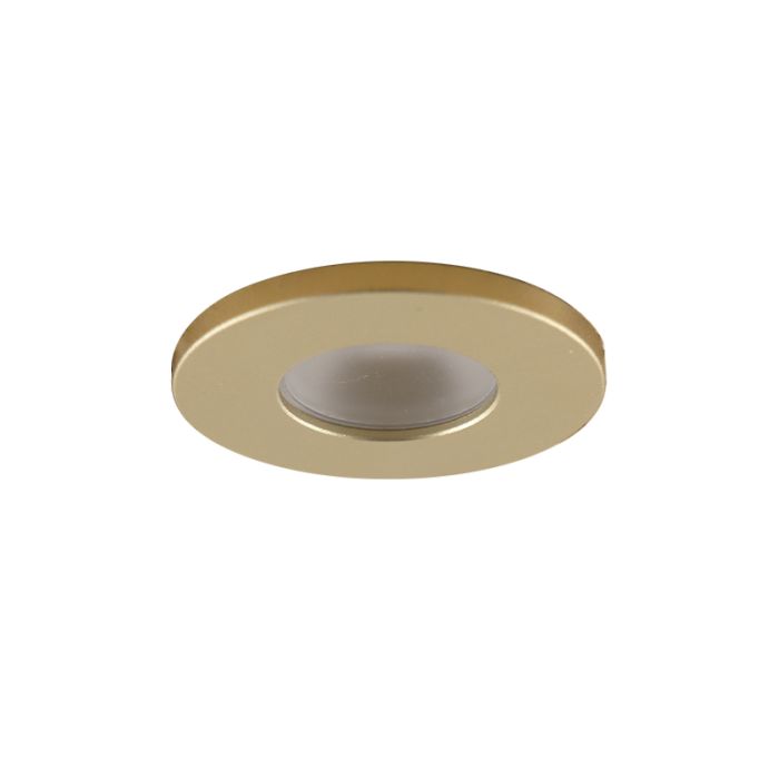 Spot encastré veranda de coleur laiton Dico, IP65, gradable