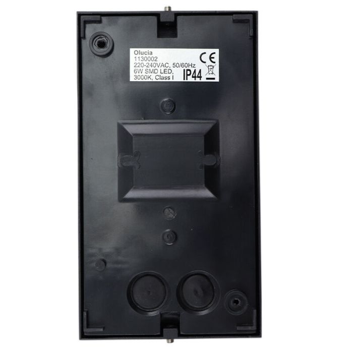Applique extérieur avec détecteur de mouvement noire moderne, Loris, 6W, 3000K LED, IP44