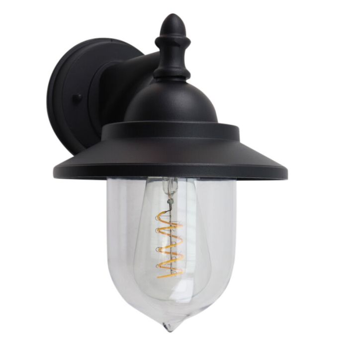 Luminaire extérieur noir classique, Tariq, IP44