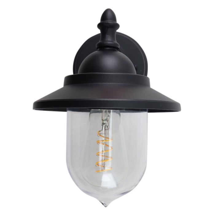 Luminaire extérieur noir classique, Tariq, IP44