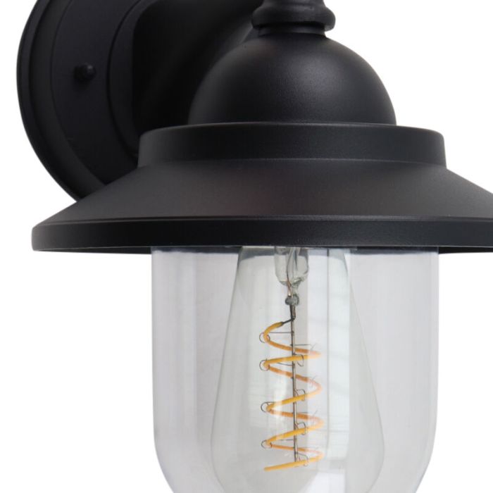 Luminaire extérieur noir classique, Tariq, IP44