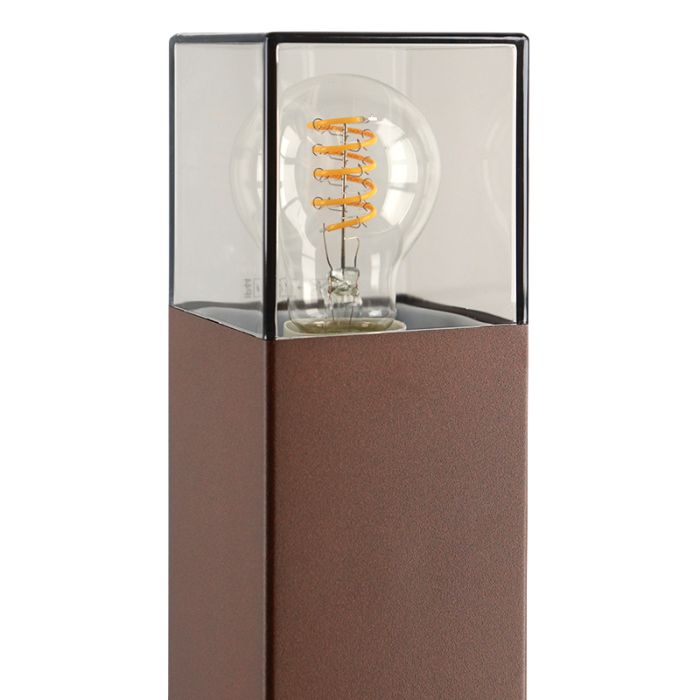 Luminaire extérieur couleur rouille moderne, Sanel, IP44